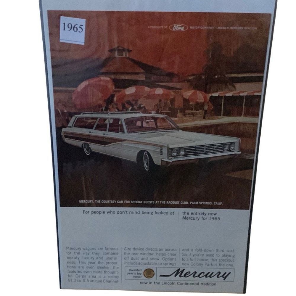 Vintage 1965 Mercury Station Wagon Ad Advertisement